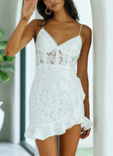 Lace Bustier Mini Dress