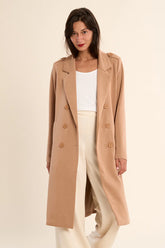 Long Double Button Down Coat