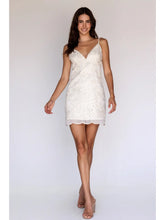 Sequin Floral Lace Mini Dress