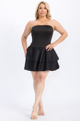 Poplin Tiered Ruffle Mini