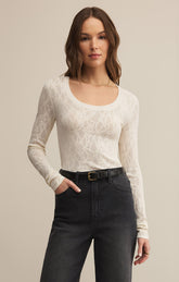 Tibi Scoop Mesh Sweater
