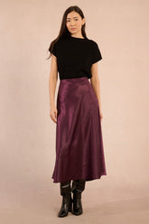 Long Satin Skirt