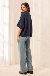 Fuzzy Short Sleeve Sweater