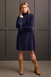 Mock Neck Sweater Dress