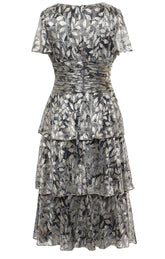 Tea Length Ruched Waist Dress