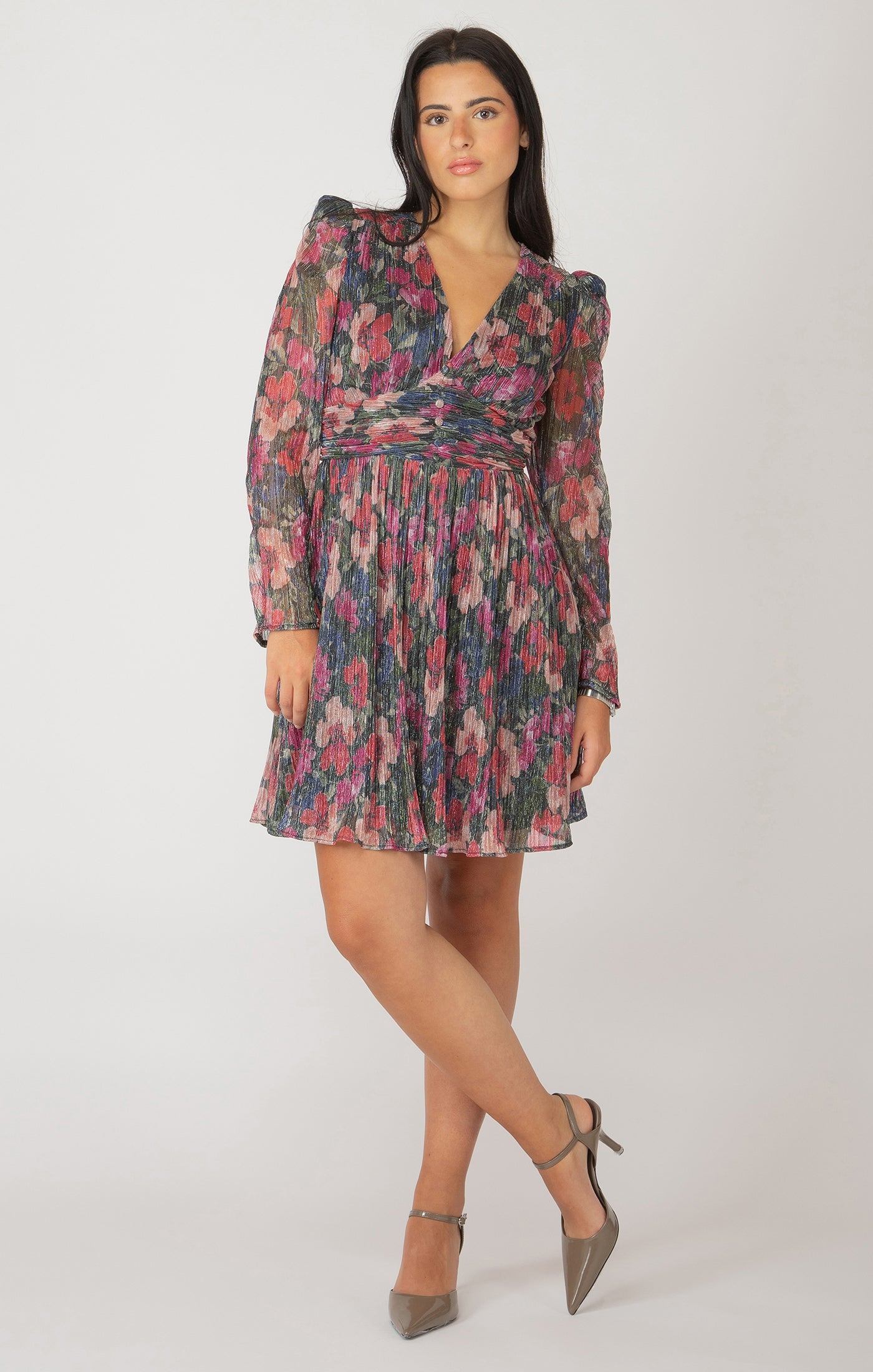 Shimmer Plisse Mini Dress Lola's on 3rd Shimmer Plisse Mini Dress Lola's on 3rd