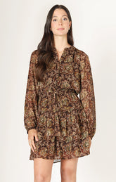 Tiered Mini Shirt Dress