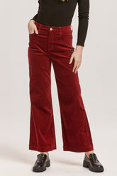 Audrey Wide Leg Velveteen Pants