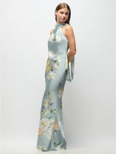 Halter Neck Charmeuse Dress