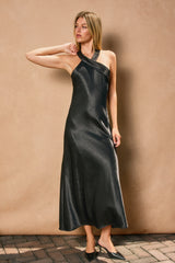 Halter Neck Midi Dress