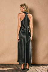 Halter Neck Midi Dress