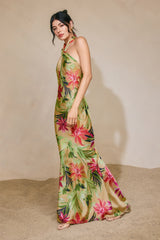 Rainforest Leaf Halter Dress