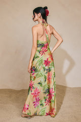 Rainforest Leaf Halter Dress
