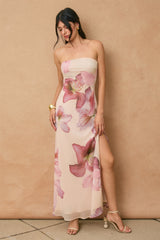 Bloomlight Strapless Maxi Dress