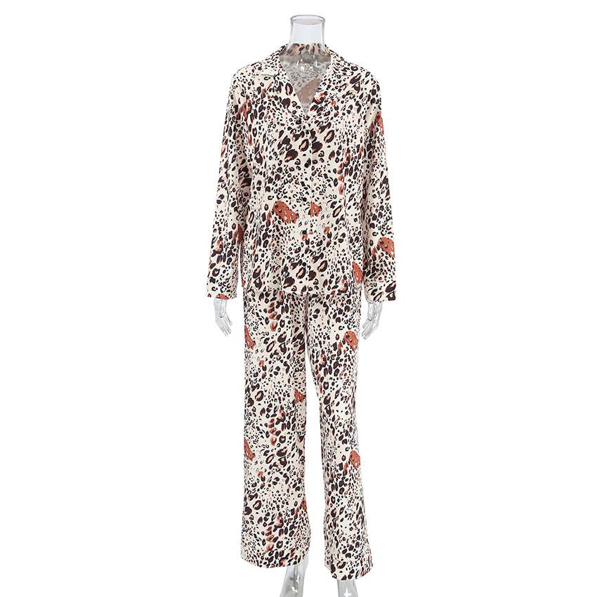 Animal Print Two Piece Set