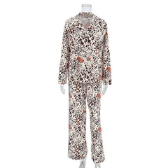 Animal Print Two Piece Set