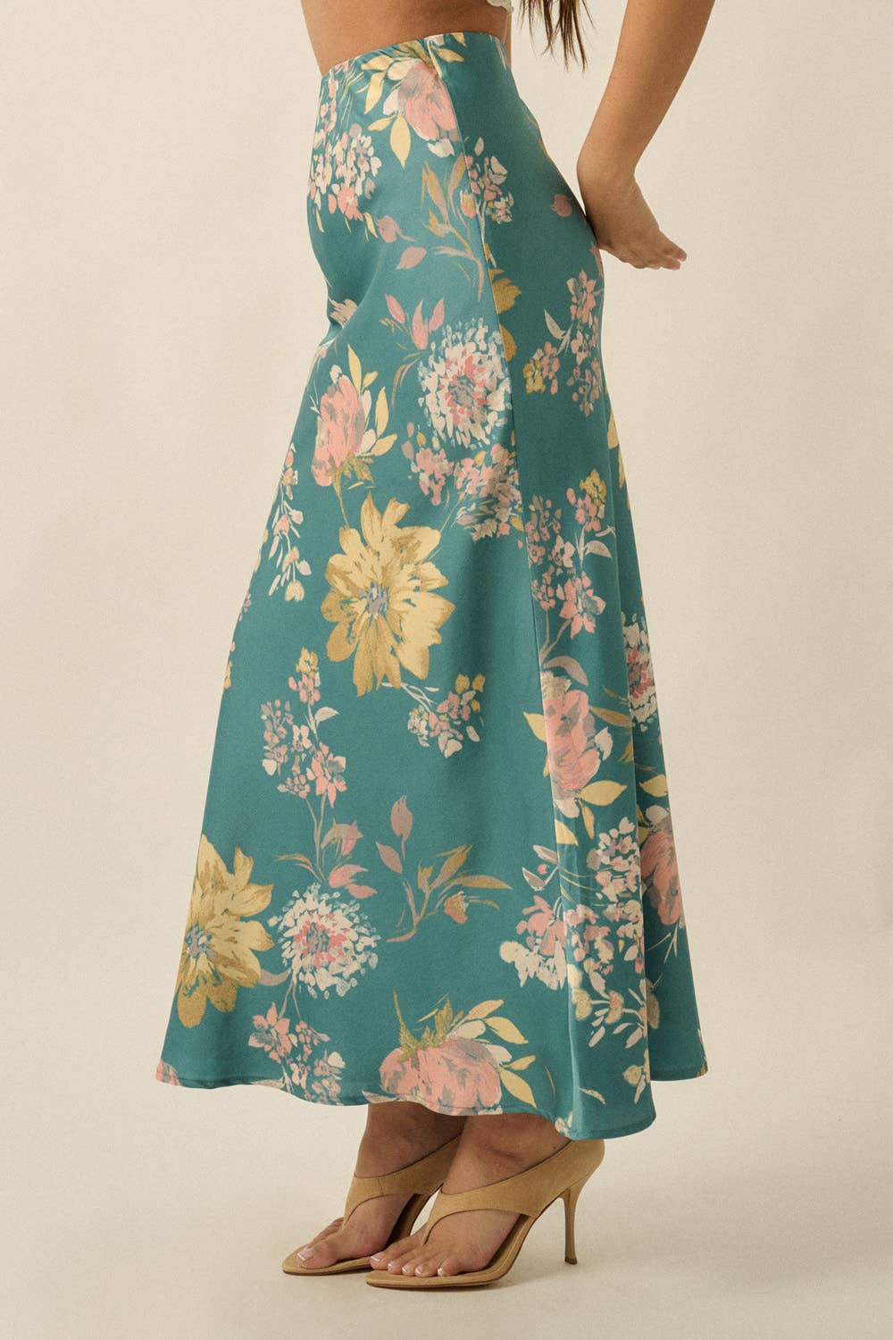 Floral Print Maxi Skirt