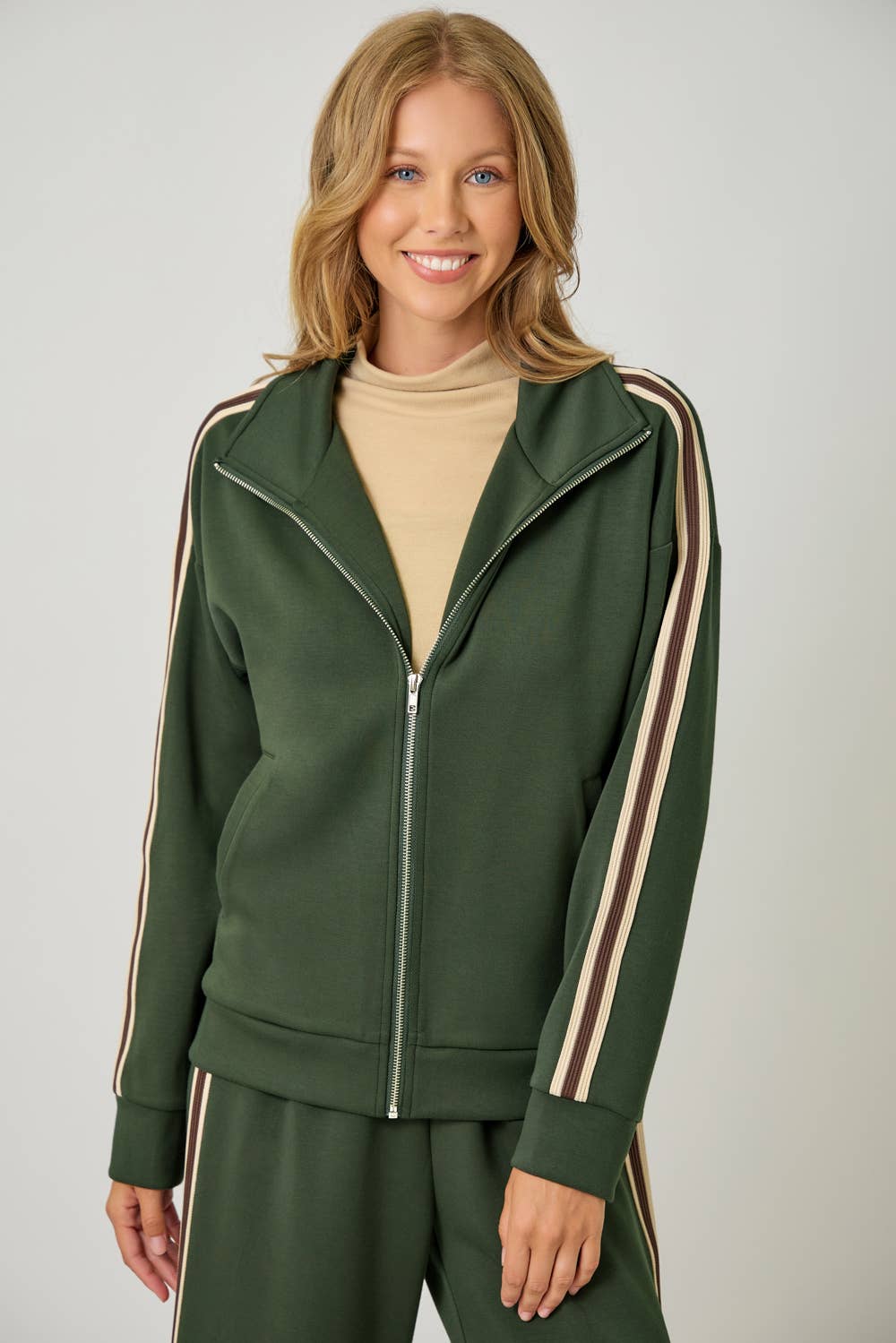 Striped Tracksuit Jacket
