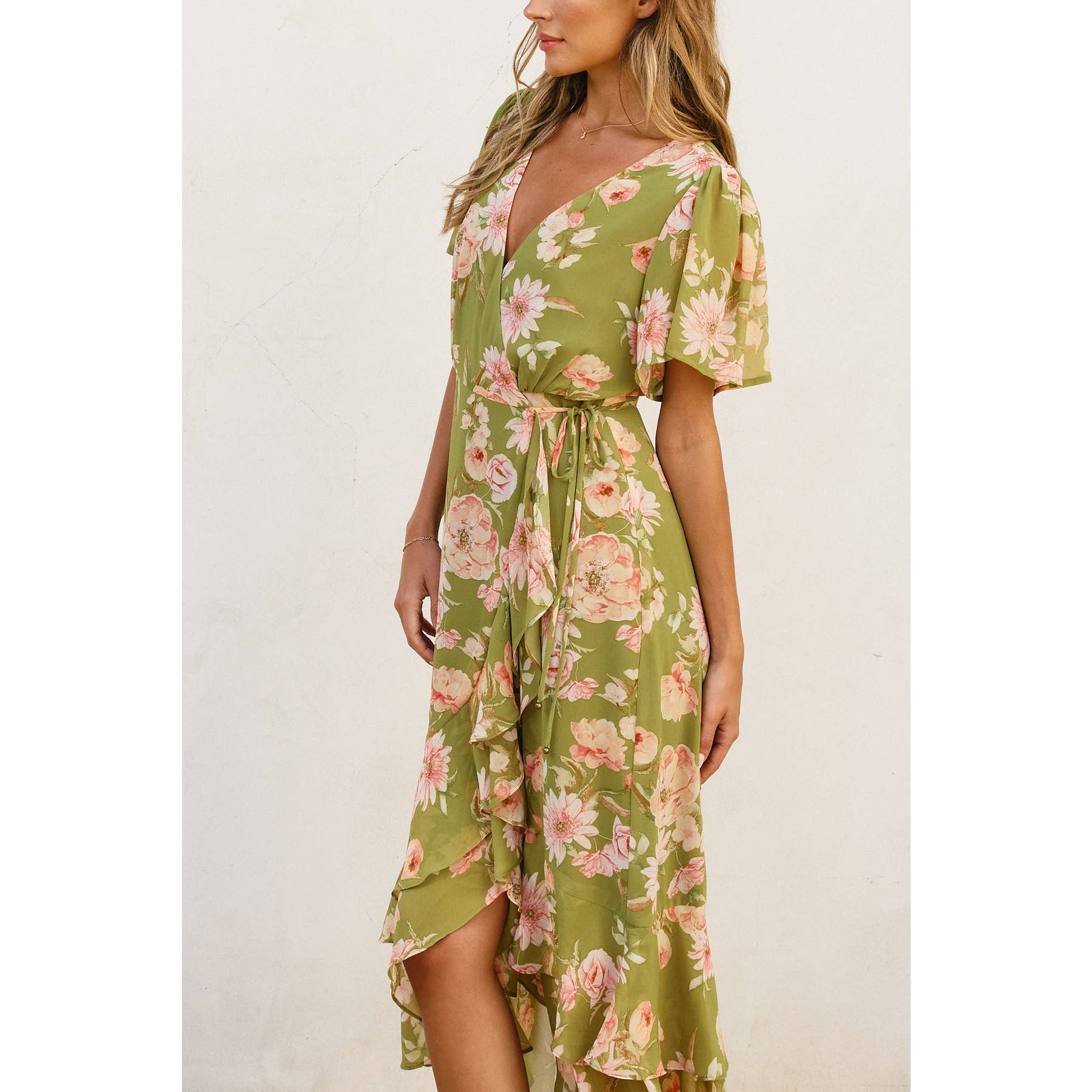 Floral Wrap Dress