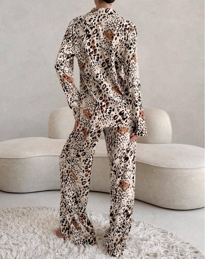 Animal Print Two Piece Set