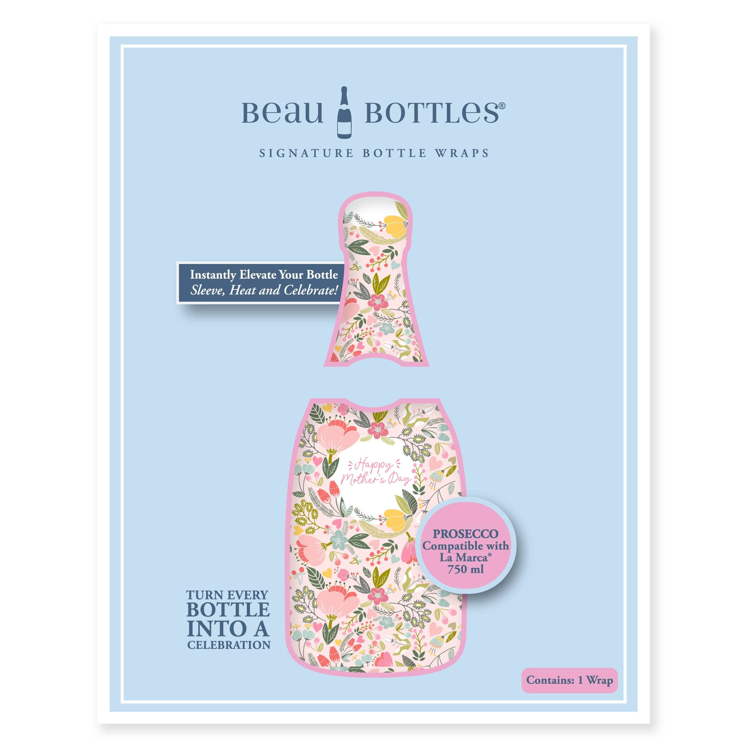 Beau Bottle Limited Edition Mother's Day Meadows- Prosecco Collection
