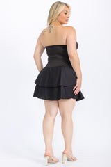 Poplin Tiered Ruffle Mini