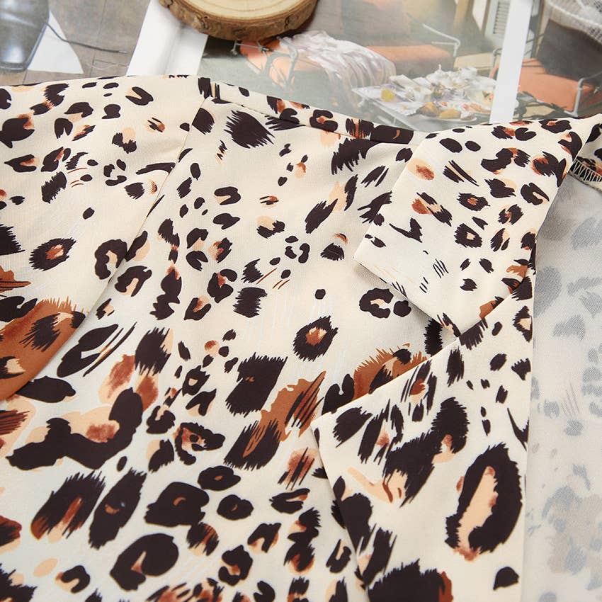 Animal Print Two Piece Set