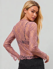 Lace Floral Layering Top