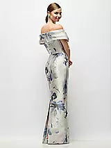 Draped Wrap Satin Maxi