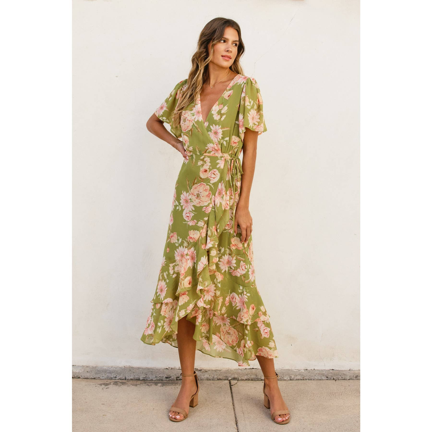 Floral Wrap Dress