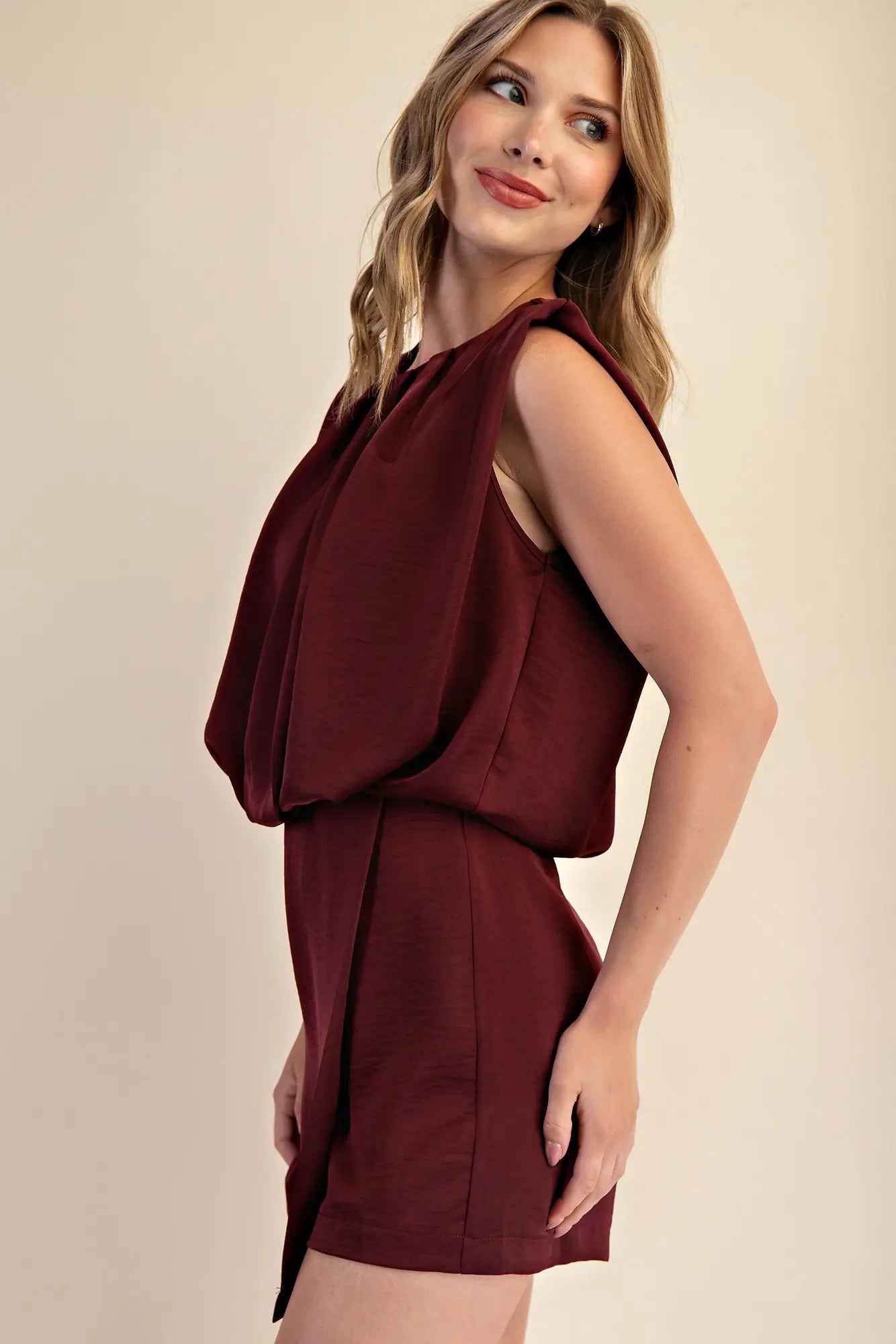 Sleeveless Round Neck Romper