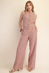 Mid Rise Long Pants