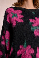 Flower Knit Sweater