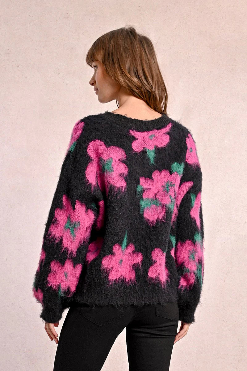 Flower Knit Sweater