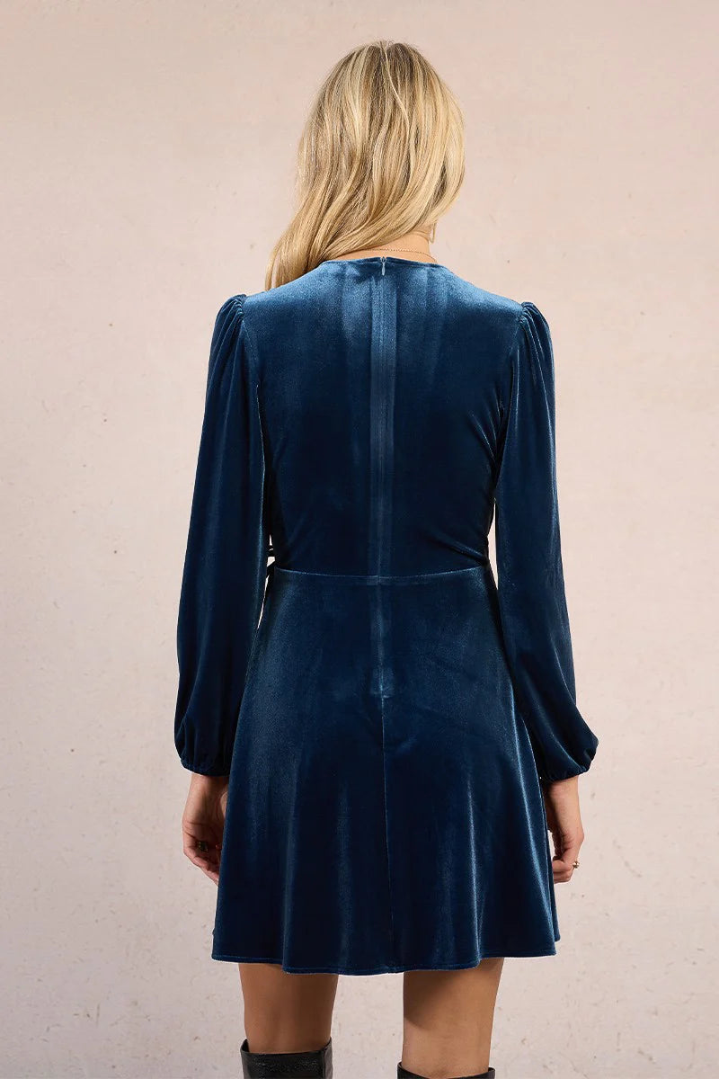 Velvet Wrap Dress