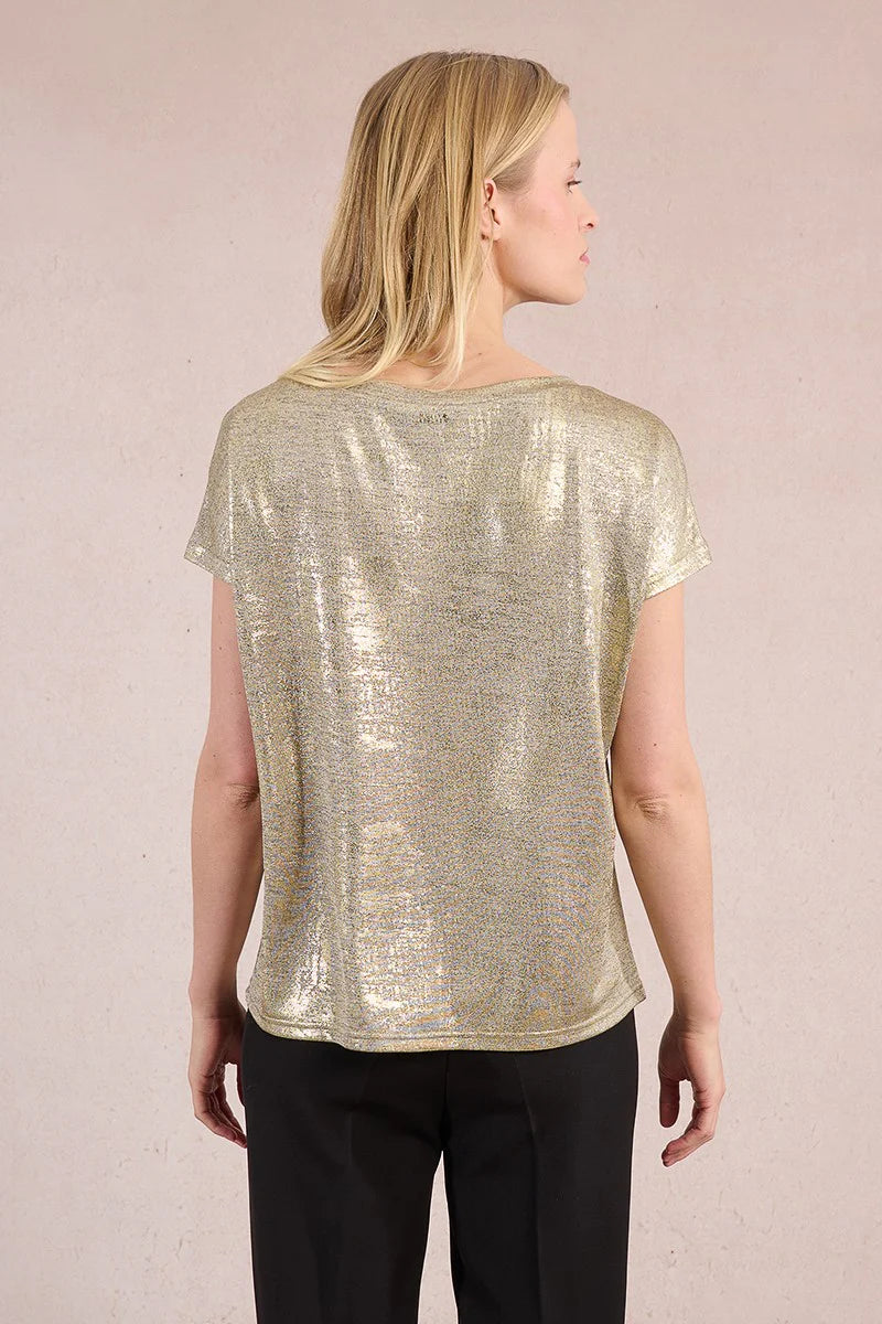 Metallic Vneck Shirt