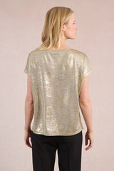 Metallic Vneck Shirt