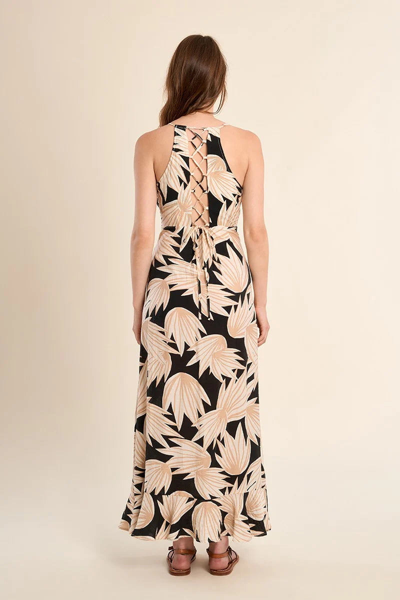 Lace Up Back Maxi