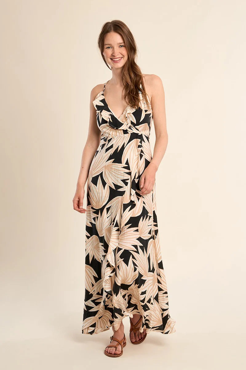 Lace Up Back Maxi