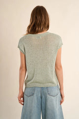 Sleeveless Knit Sweater
