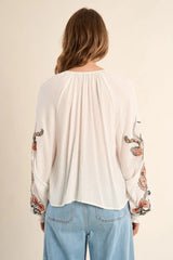 Floral Embroidered Blouse