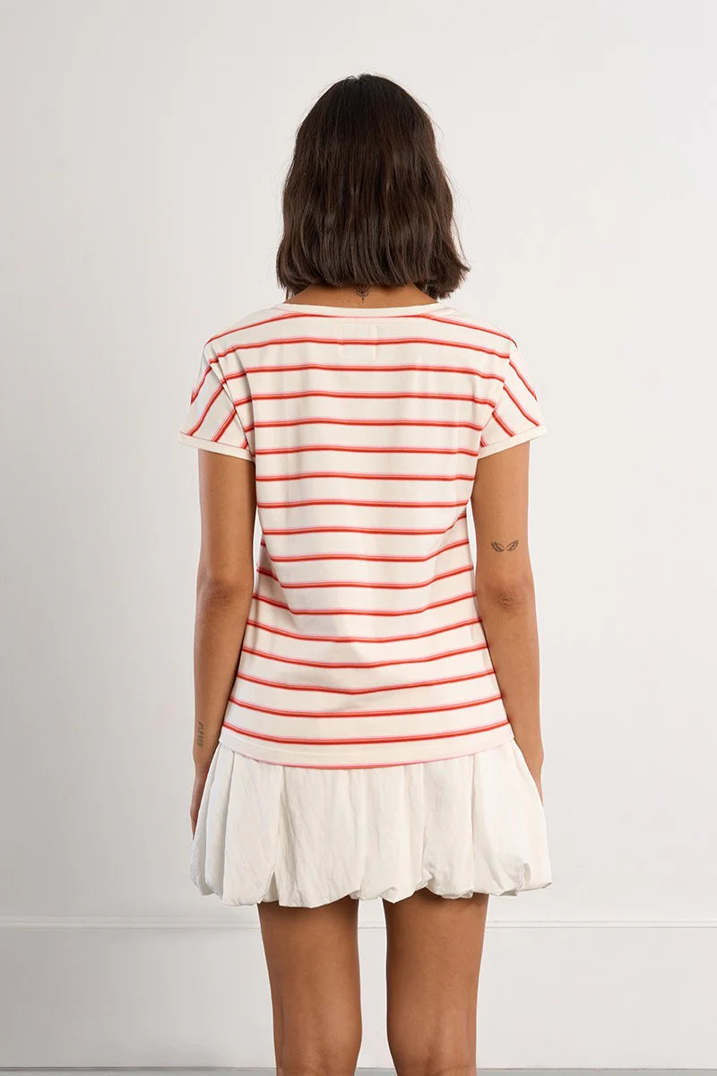Red striped T-shirt