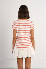 Red striped T-shirt
