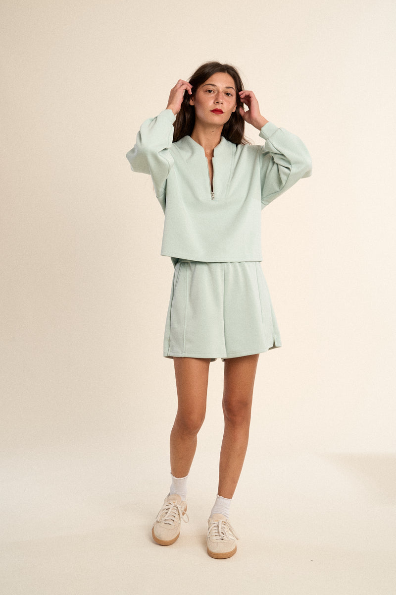 Edie Long Sleeve Zip Up