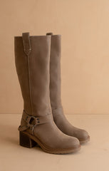 Leanne Knee High Moto Boot
