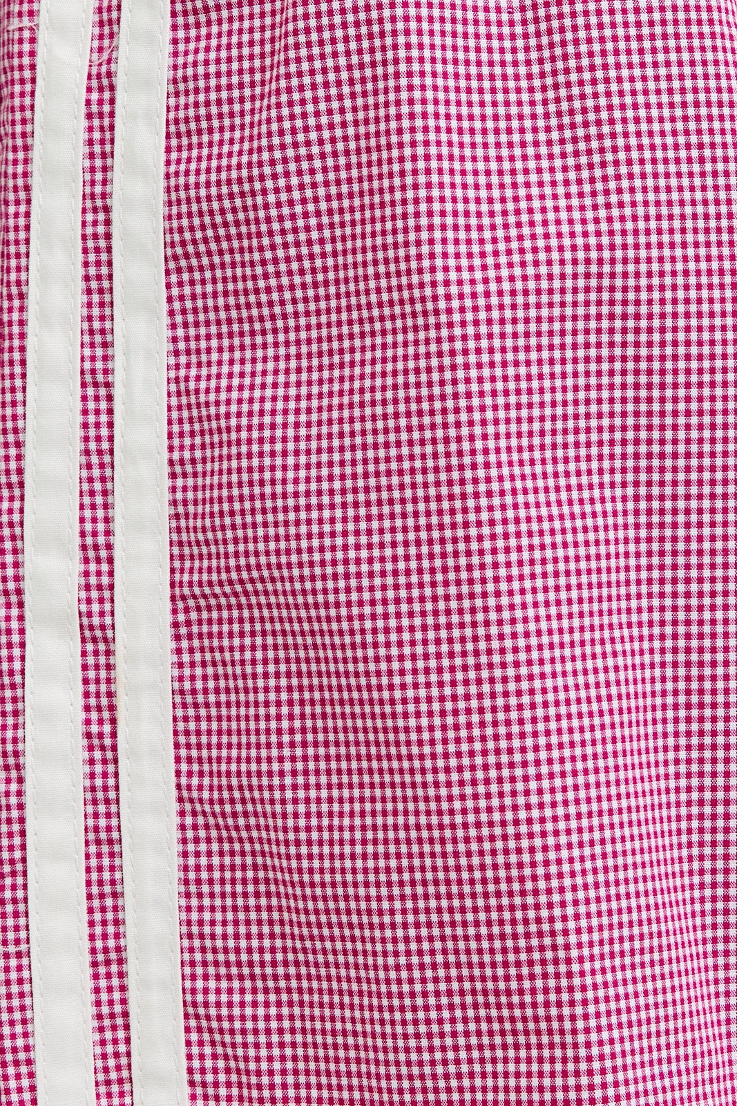 Gingham Elastic Waist Shorts