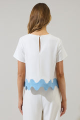 Elva Wave Crop Top