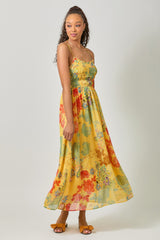 Printed Midi Dress