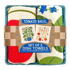 Tomato Basil  (Tomato, Basil) - Tea Towel Set of 2