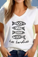 Les Sardines Vneck Tee